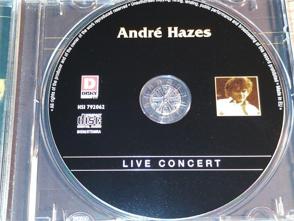 Andre Hazes - Live Concert, Cd's en Dvd's, Ophalen of Verzenden, Zo goed als nieuw, Levenslied of Smartlap
