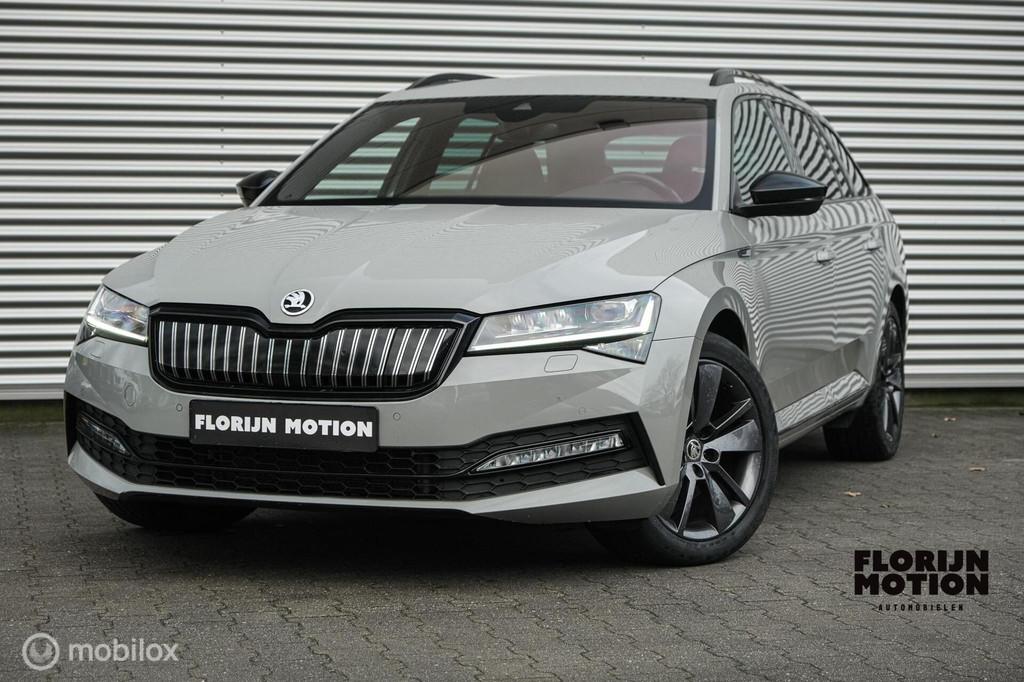 Skoda Superb Combi 1.4 TSI iV Sportline Business | LED | Sto, Auto's, Gebruikt, Origineel Nederlands, Hybride Elektrisch/Benzine