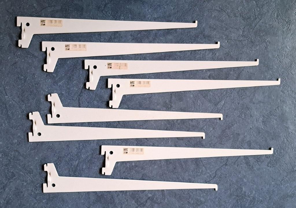 Diverse maten plankendragers inclusief 7 wandrails, Ophalen of Verzenden, Zo goed als nieuw, 250 mm of meer, Overige typen