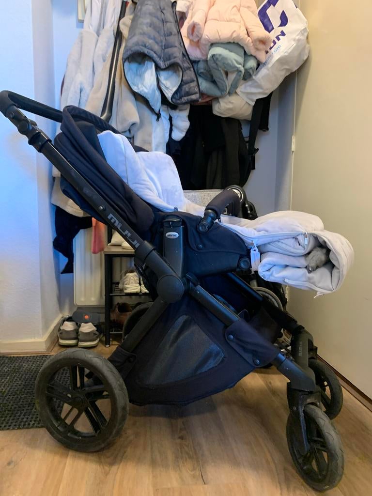 Jane muum kinderwagen met zitje, Gebruikt, Kinderwagen, Overige merken, Verstelbare duwstang