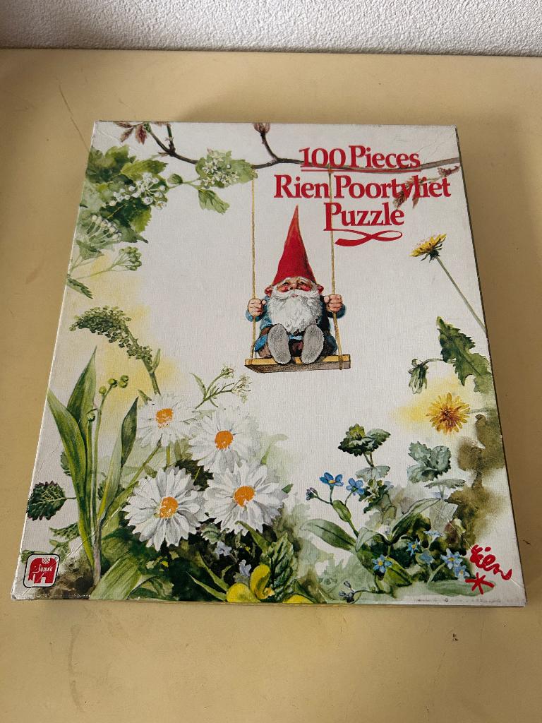 Vintage Rien Poortvliet 100 stukjes puzzel, Jumbo, Ophalen of Verzenden, Minder dan 500 stukjes, Gebruikt, Legpuzzel