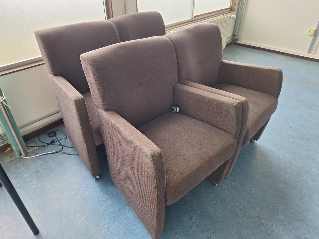 Eetkamer stoelen op wieltjes, Ophalen, Gebruikt, Minder dan 75 cm, 50 tot 75 cm