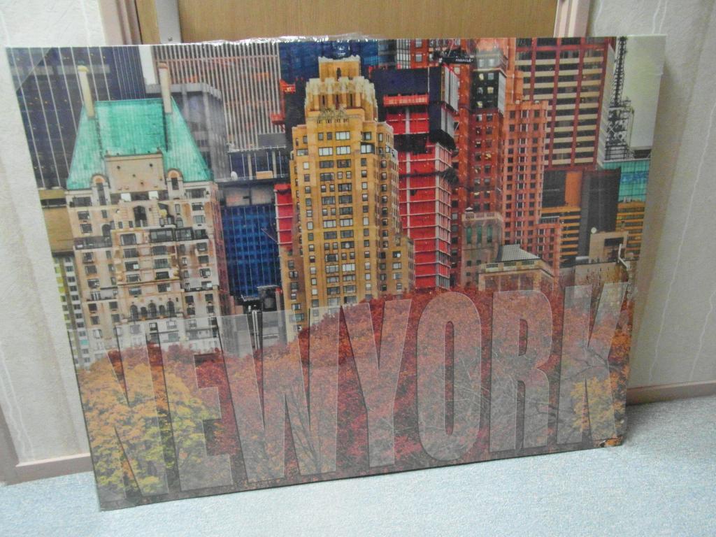 Grote maat canvas waarop New-York in kleur. Tutanchamon in, Ophalen of Verzenden, Nieuw, Overige typen