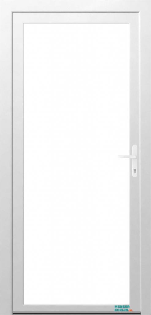 Kunststof Deur- vol glas (Klink Rechts), Niet ingevuld, Kunststof, Deurkozijn, Niet ingevuld