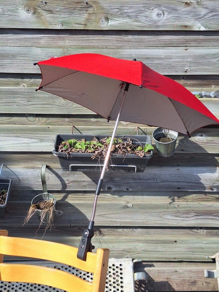 Titanium baby parasol voor kinderwagen rood, Ophalen of Verzenden, Zo goed als nieuw, Overige merken
