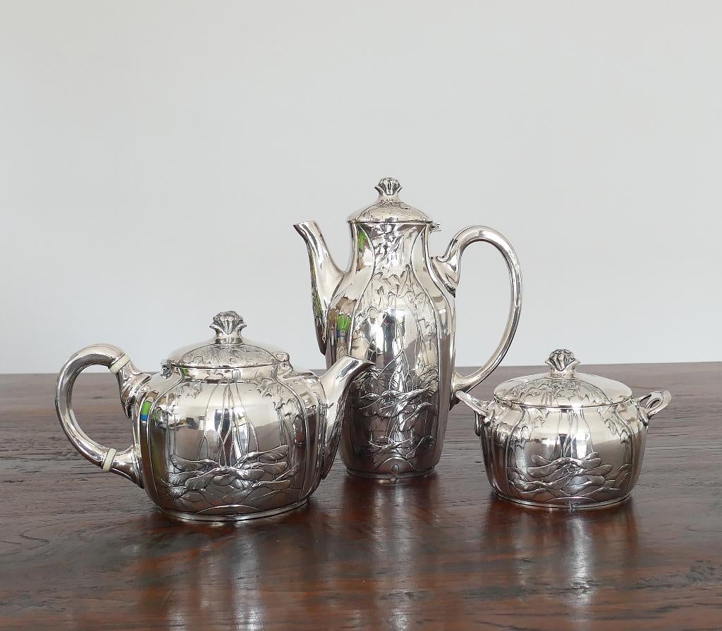 Sycamore verzilverd Art Nouveau Servies - Gallia, 1904, Ophalen of Verzenden, Zilver