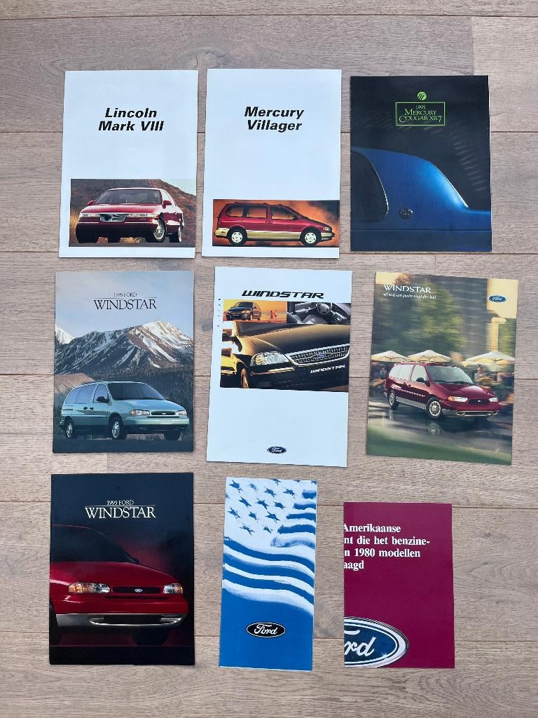 FORD TAURUS + LINCOLN + MERCURY FOLDERS, Ophalen of Verzenden, Gelezen, Ford