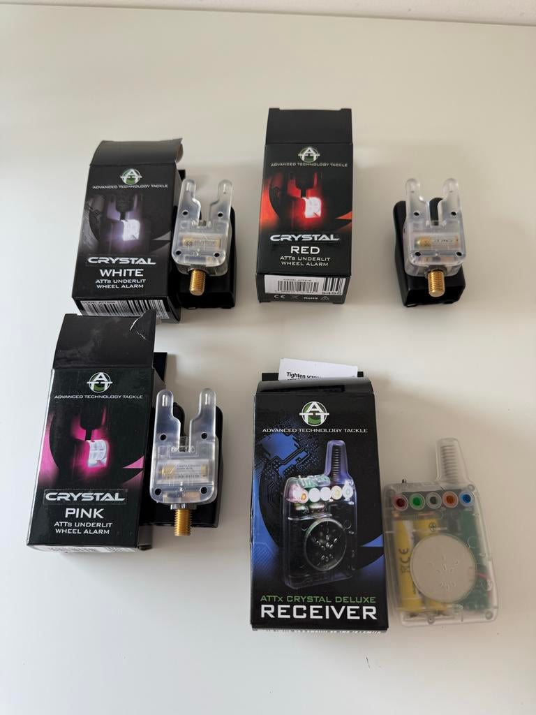 Nieuwe Gardner Crystal beetmelders set met receiver, Watersport en Boten, Hengelsport | Karpervissen, Ophalen of Verzenden, Nieuw