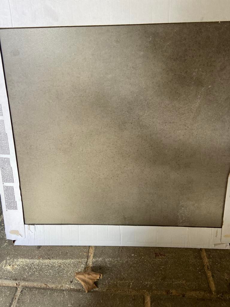 60x60 grijze tegels, Ophalen, 60 cm of meer, Keramiek, Nieuw