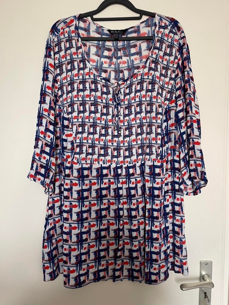 Ulla Popken blouse / tuniek mast 46 / 48, Kleding | Dames, Grote Maten, Ophalen of Verzenden, Zo goed als nieuw, Wit, Blouse of Tuniek