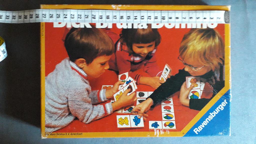 Dick Bruna Domino, houten mini spellendoosje 5,00 per stuk, Ophalen of Verzenden, Gebruikt, Puzzelen