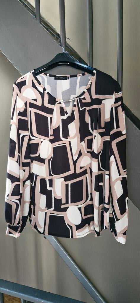 Pescara Blouse Maat M - Mooie print, Ophalen of Verzenden