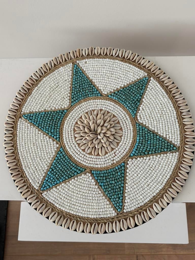 Wandbord Ibiza turquoise, Ophalen of Verzenden, Nieuw, Rond