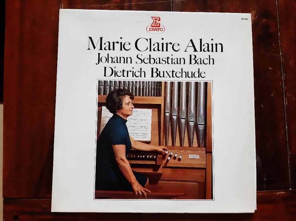 LP Marie Claire Alain / Johan Sebastian Bach + Dietrich Buxt, Gebruikt, Overige typen, Ophalen of Verzenden, 12 inch