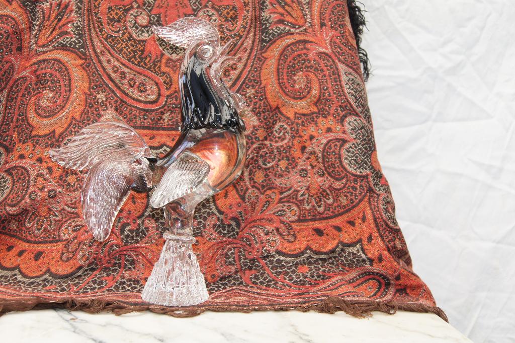 Haan Gekleurd glas, Antiek en Kunst, Antiek | Glas en Kristal, Ophalen of Verzenden