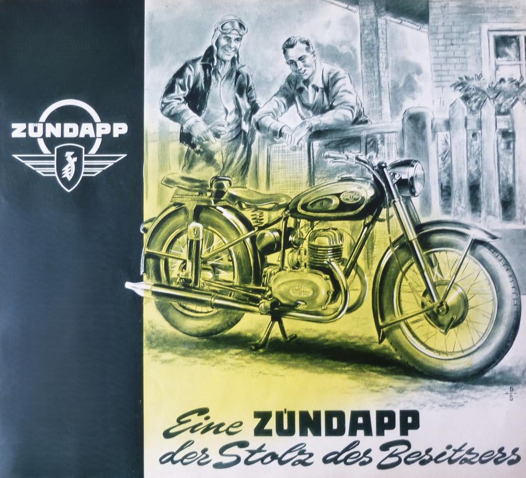 Folder ZÜNDAPP KS601/ Steib / Norma 200/ Comfort 200 1953, Ophalen of Verzenden, Overige merken