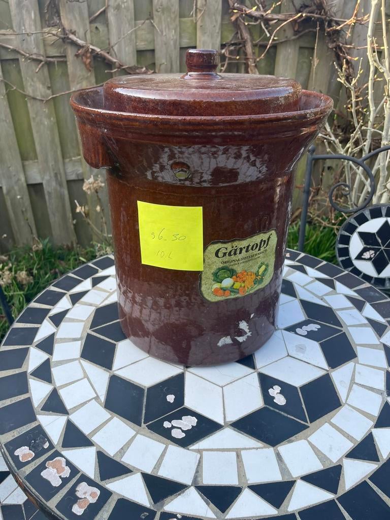 inmaak pot, Ophalen of Verzenden, Zo goed als nieuw, Overige materialen, Pot, Bus of Blik