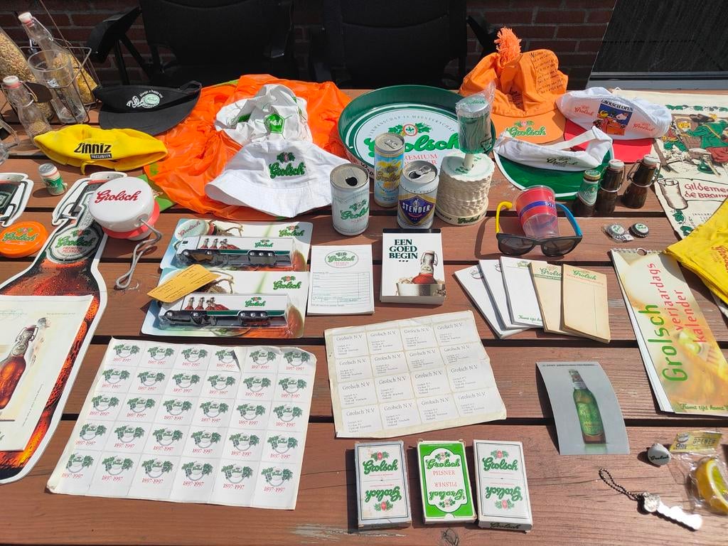 Grote verzameling Grolsch items, Ophalen of Verzenden