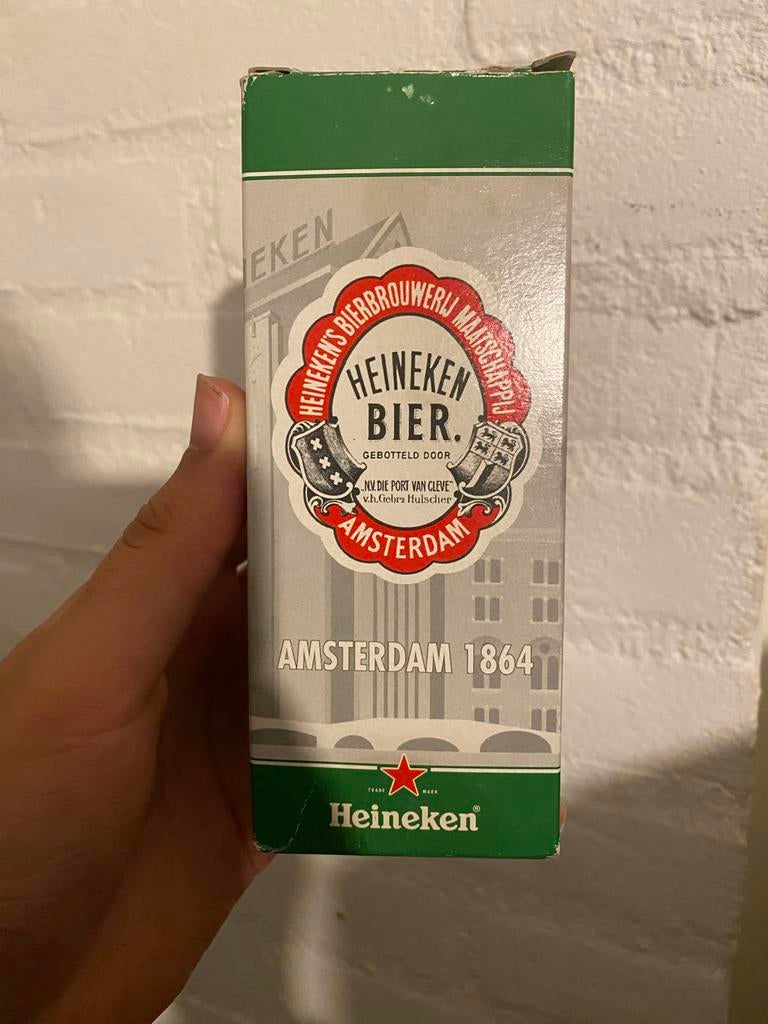 Heineken bierglas met opdruk, Verzamelen, Ophalen of Verzenden, Gebruikt, Bierglas