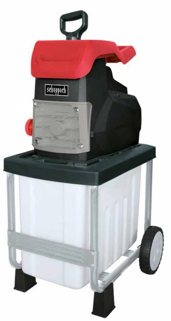 Scheppach Elektrische Hakselaar GS50 2800W met bak, Tuin en Terras, Hakselaars, Ophalen, Gebruikt, Elektrisch, Met opvangbak