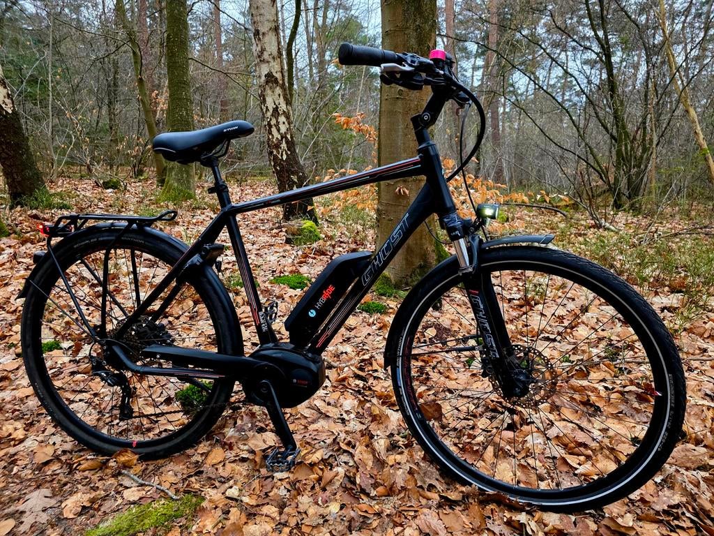 Comfortabele heren Ghost Bosch middenmotor tel 06-21340570, Fietsen en Brommers, Elektrische fietsen, Zo goed als nieuw, Overige merken