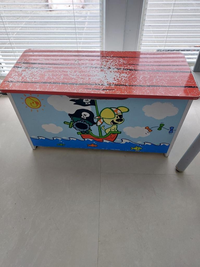 Speelgoedkist Woezel & Pip, Kinderen en Baby's, Kinderkamer | Tafels en Stoelen, Ophalen, Gebruikt, Stoel(en)