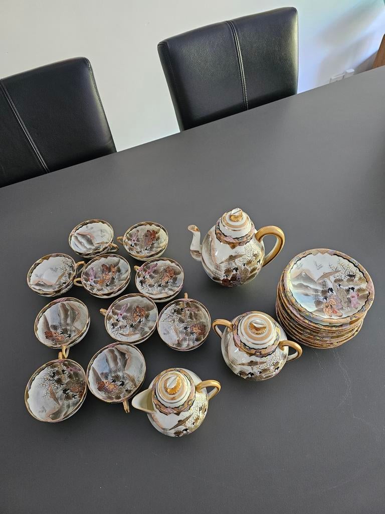 Antiek Japans  theeservies, Antiek en Kunst, Ophalen of Verzenden