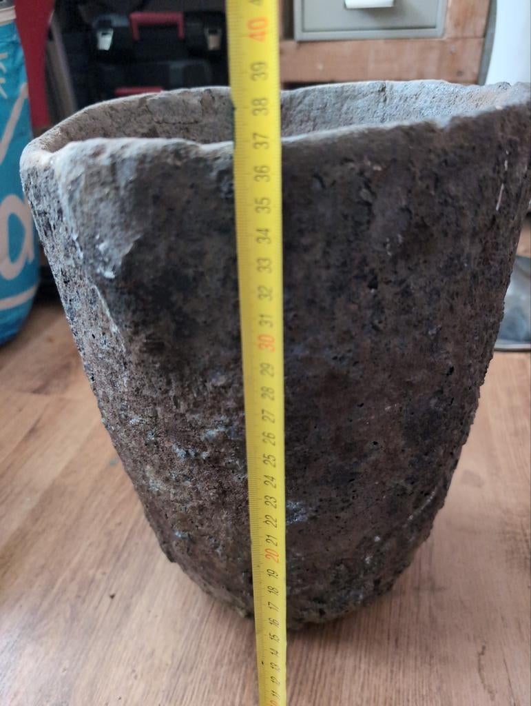 Handgemaakte plantenbak - zwaar en uniek!, 25 tot 40 cm, Gebruikt, Ophalen of Verzenden, Balkon