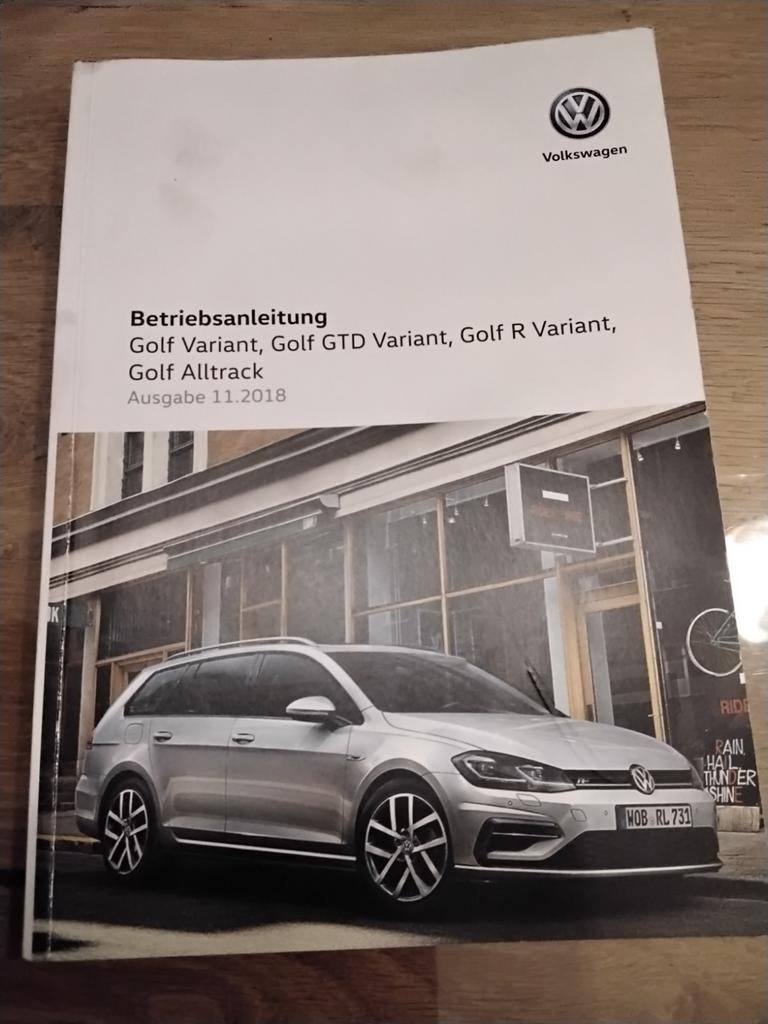 Handleiding instructieboekje VW Golf vanaf 2018, Ophalen of Verzenden