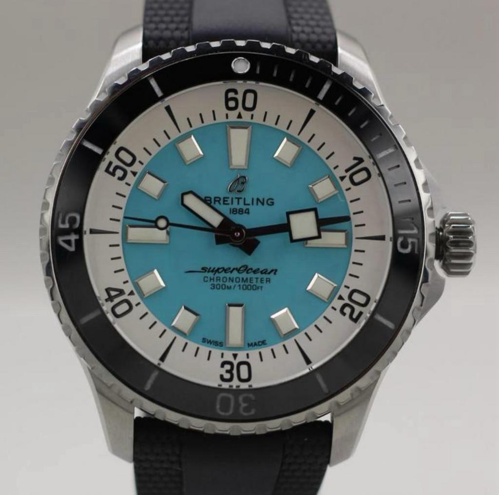 Breitling Superocean 44mm fullset  nw.st.zie omschrijv., Ophalen of Verzenden, Zo goed als nieuw, Breitling