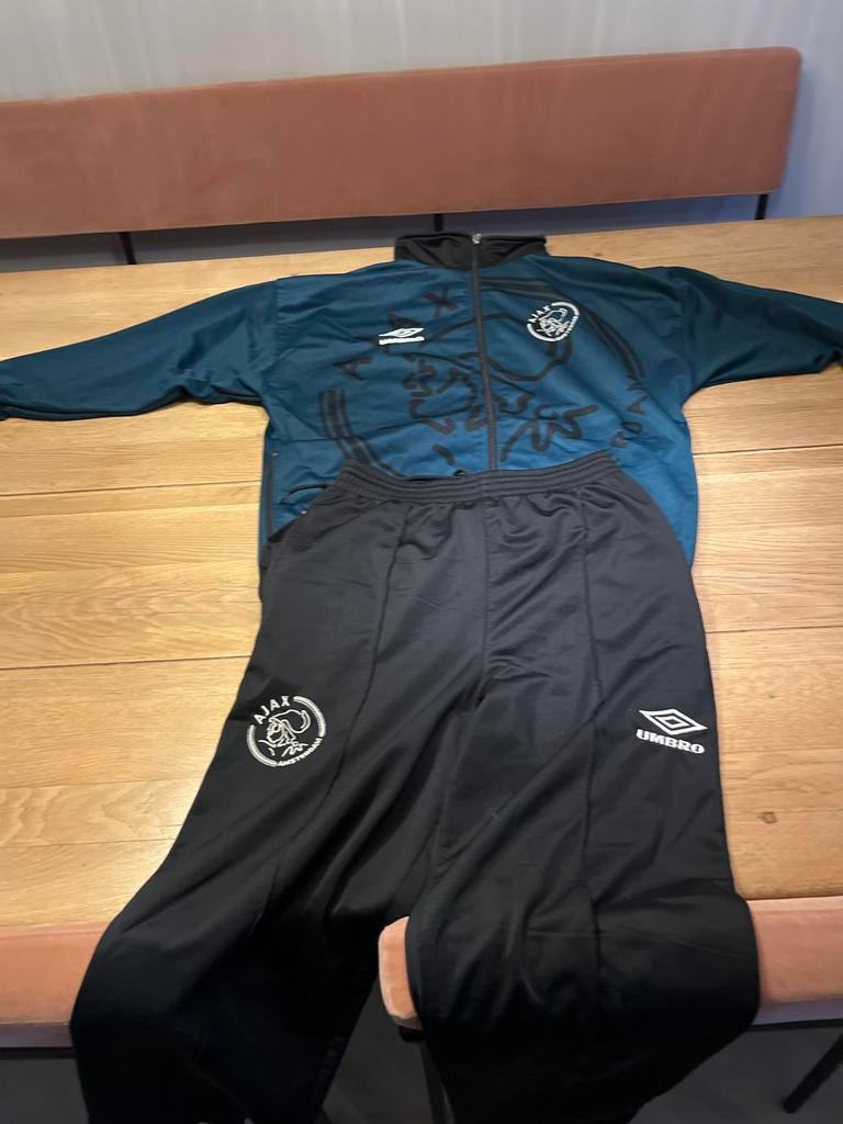 Ajax Trainingspak Umbro - Gedragen- maat 164, Maat 38/40 (M), Blauw, Ophalen of Verzenden, Fitness of Aerobics