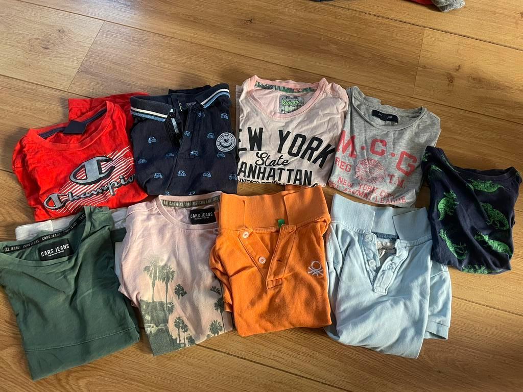 zomerkleding 116  jongens + sportkleding, Kinderen en Baby's, Ophalen of Verzenden, Gebruikt, Jongen, Setje