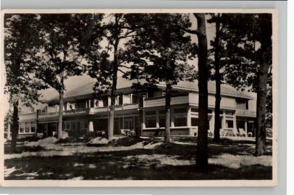 Hoog Soeren Hotel Oranjeoord zegel + st 1950, Ophalen of Verzenden, 1940 tot 1960, Gelopen, Gelderland