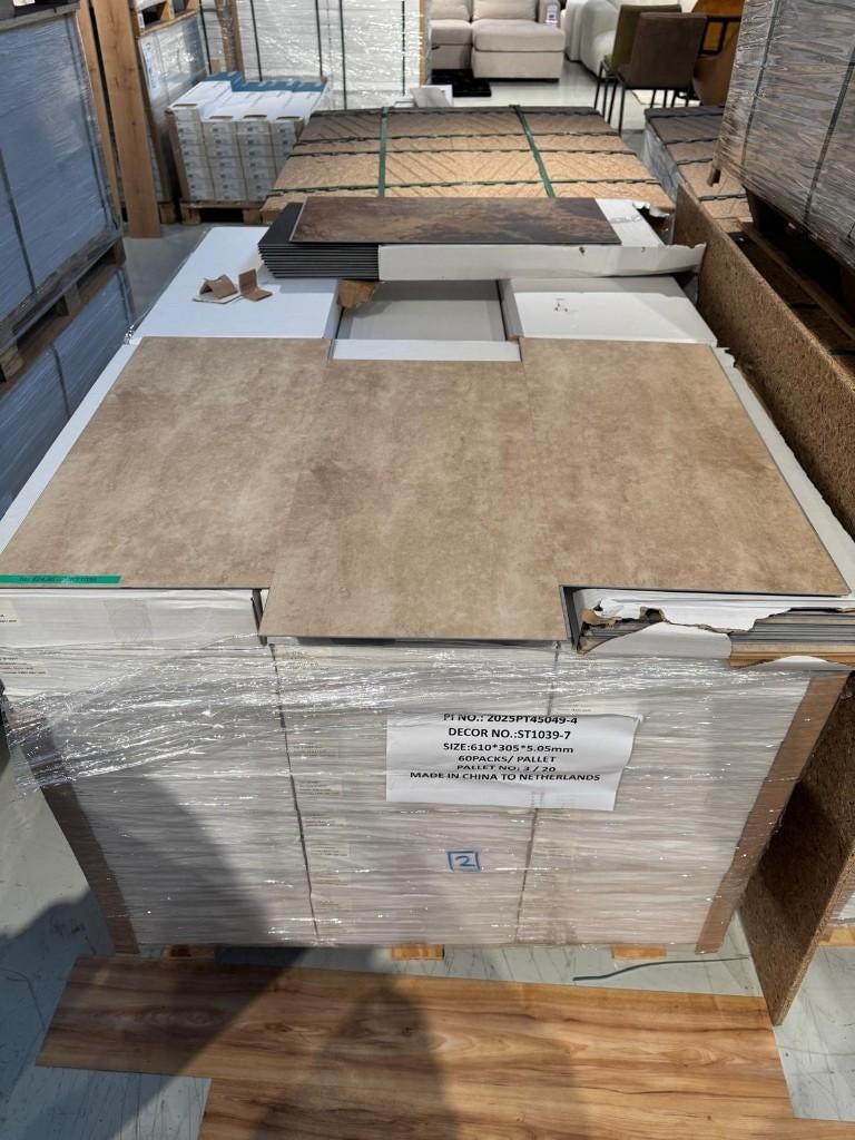 Direct ophalen | PVC tegel klik | PVC Vloer | Utrecht, PVC tegel, 75 m² of meer, 4131 NH, Nieuw