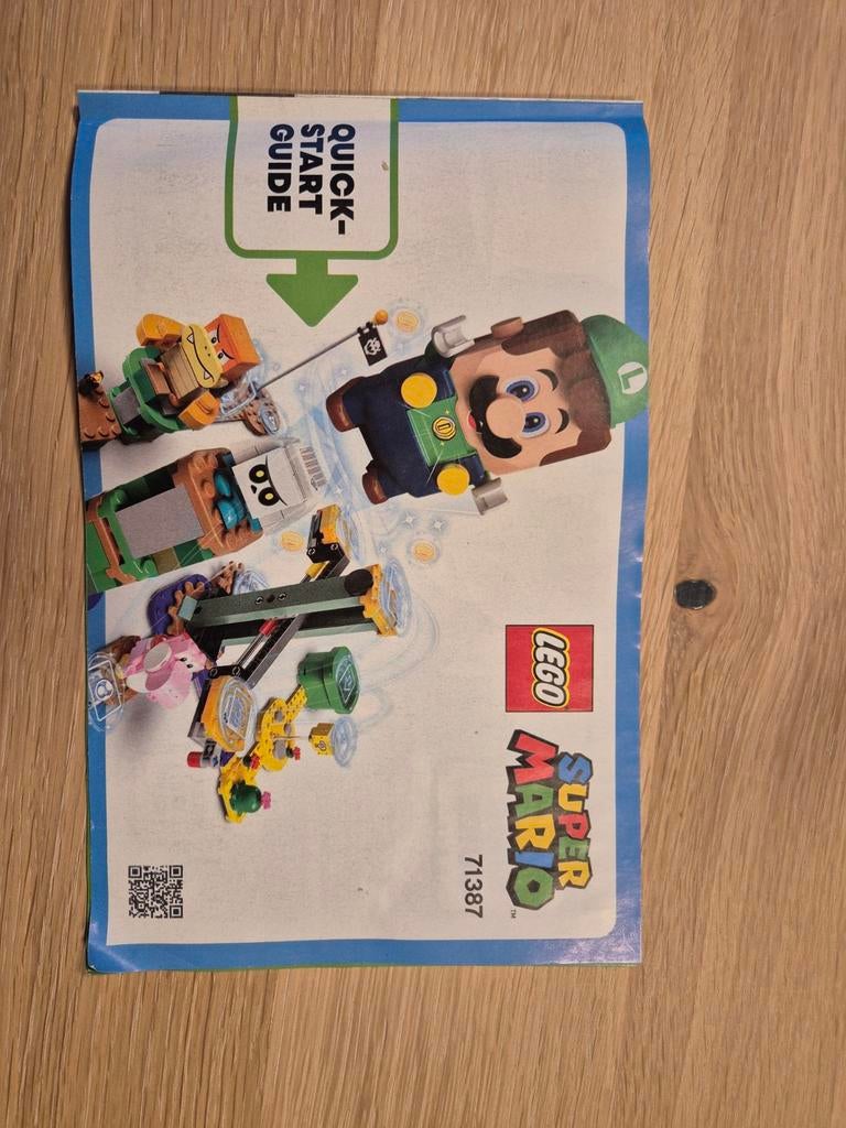 Lego Super Mario 71387 Starterset Luigi, Ophalen of Verzenden, Zo goed als nieuw, Complete set, Lego