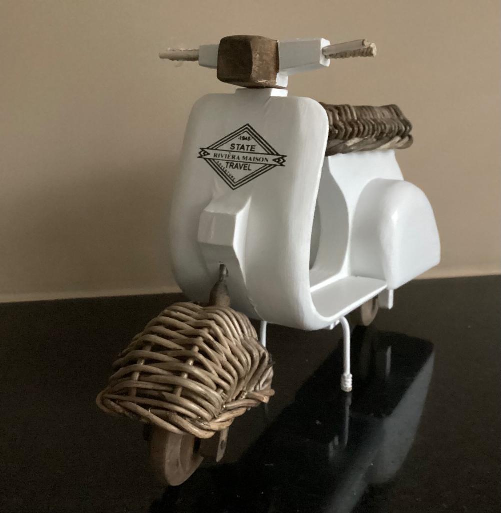 SUPERGAAF ! grote RIVIERA MAISON houten SCOOTER, Ophalen of Verzenden, Nieuw