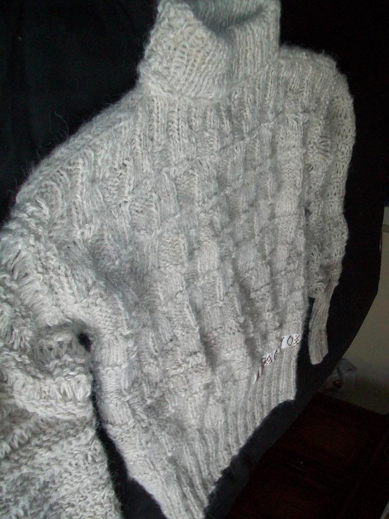 dames col trui nieuw alpacca breien grijs 44-46, Ophalen of Verzenden, Nieuw, Maat 46/48 (XL) of groter, Grijs