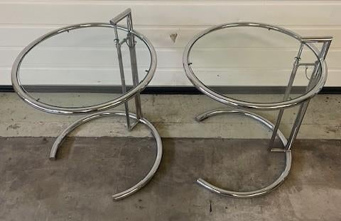 Nog 1 Eileen Gray bijzettafel  hoogte 67-97 cm, Ophalen, Rond, 75 cm of meer, 60 cm of meer