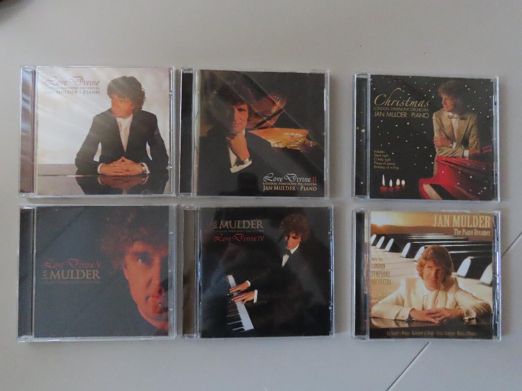 CD's Jan Mulder - piano; o.a. Love Divine, Ophalen of Verzenden, Modernisme tot heden, Zo goed als nieuw, Orkest of Ballet