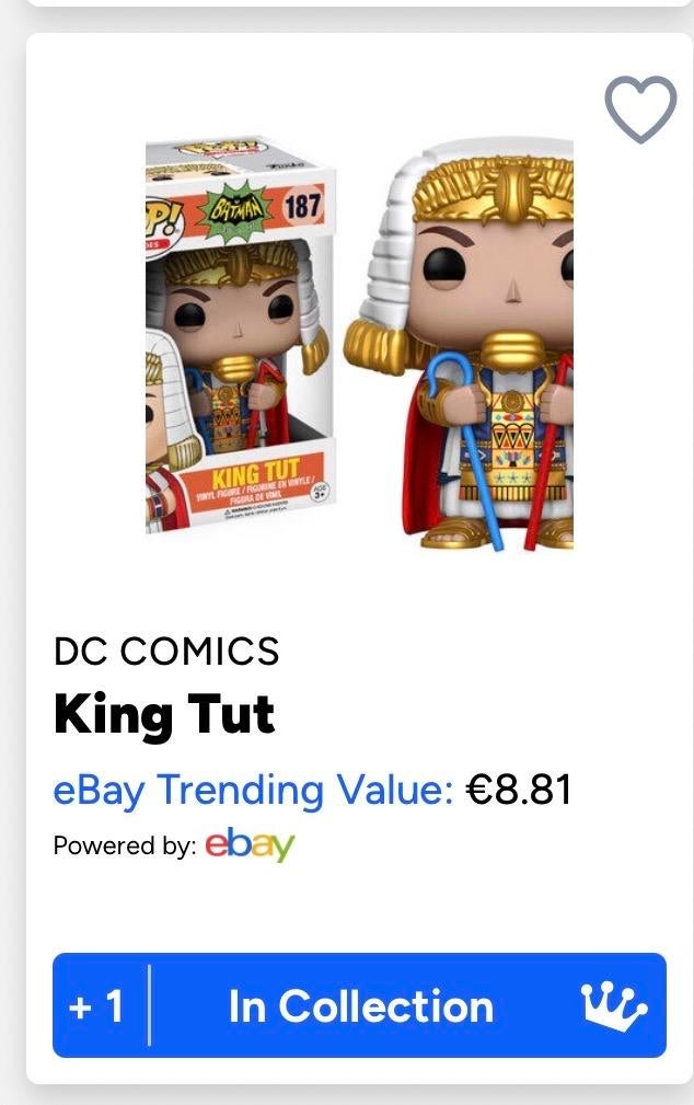 Funko Pop! DC Comics - King Tut #187, Ophalen of Verzenden, Zo goed als nieuw