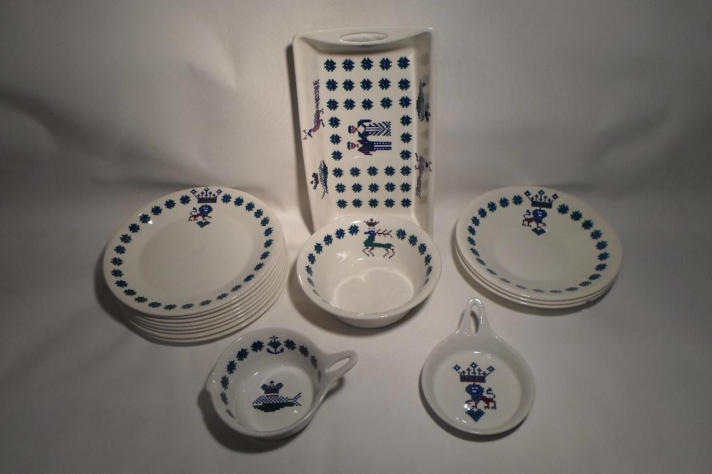 Figgjo Flint Norway Servies Menu, Huis en Inrichting, Keuken | Servies, Gebruikt, Overige stijlen, Porselein, Ophalen of Verzenden