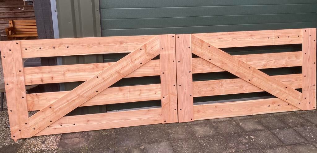 Landhek van douglas, Tuin en Terras, Tuinhekken en Hekwerk, Ophalen, Nieuw, Hout, Tuinhek