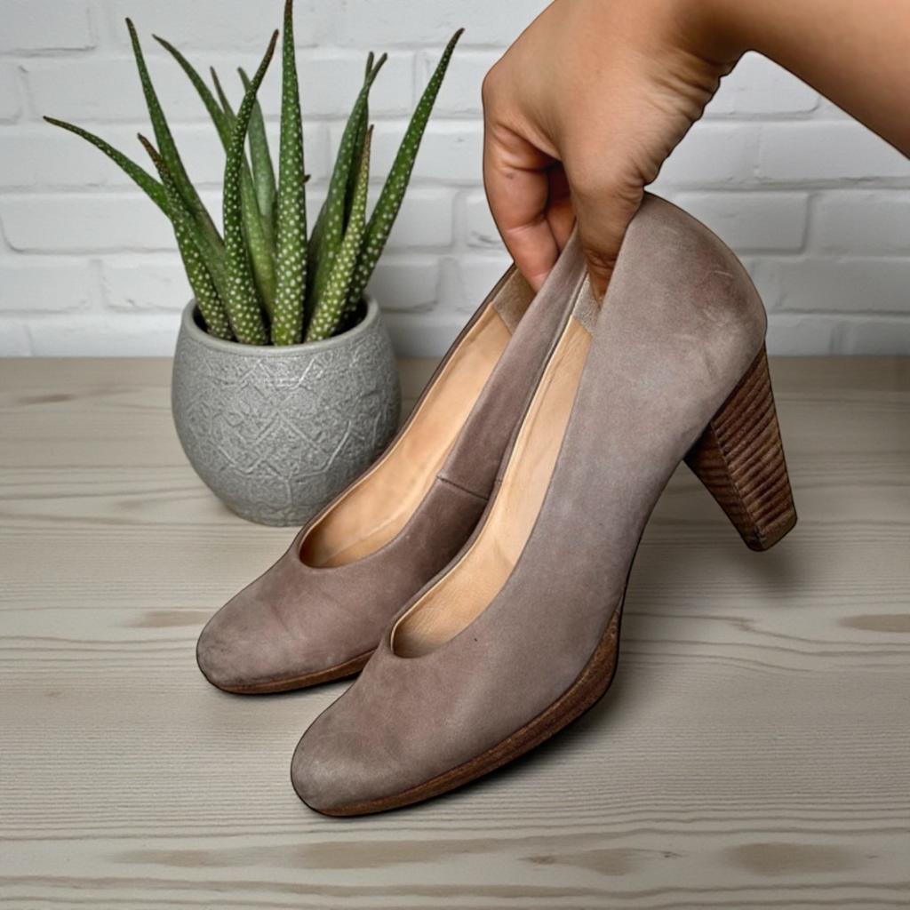 Paul Green Schoenen Maat 4 Beige Hakken Leer Sjiek, Pumps, Verzenden, Beige, PG