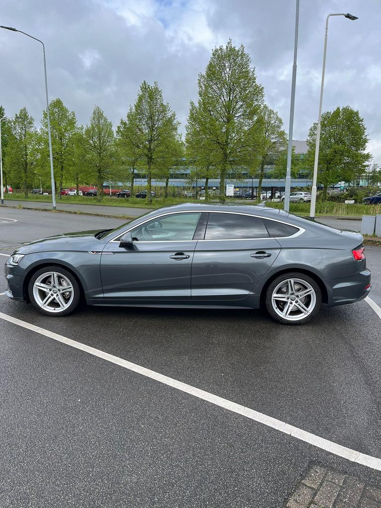 Audi A5 2.0 TDI 140KW Sportback AUT 2017 Daytona Grijs (NAP), Auto's, Audi, 23 km/l, Leder, Diesel, Particulier