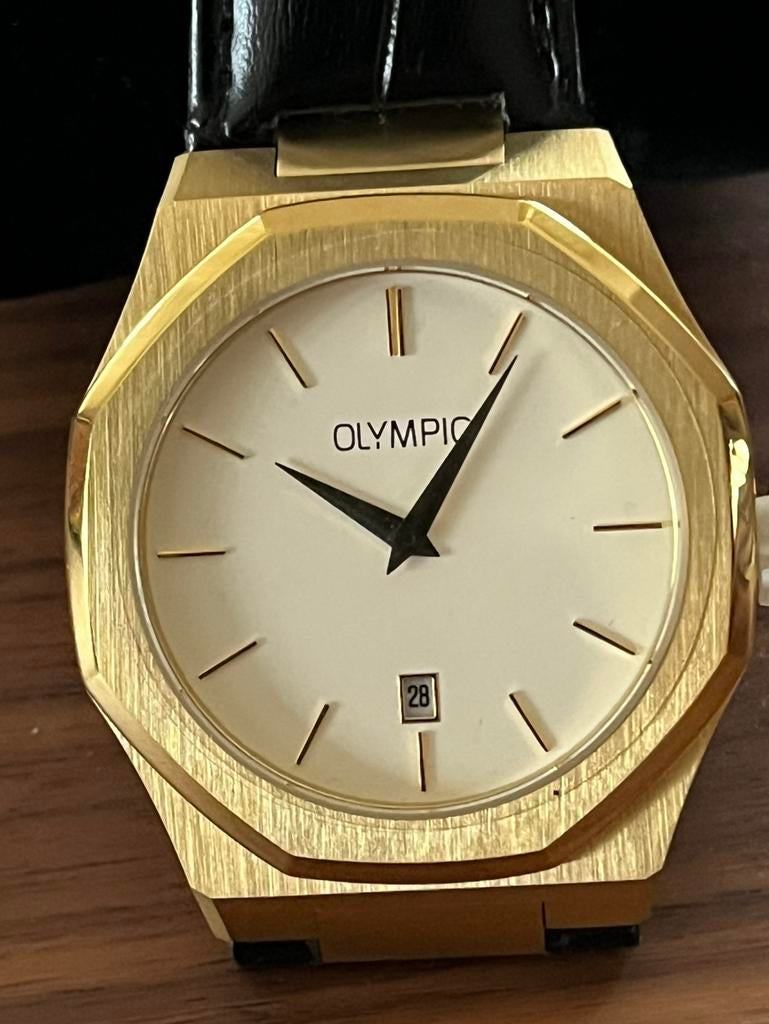 Herenhorloge, Sieraden, Tassen en Uiterlijk, Horloges | Heren, Overige merken, Overige materialen, Leer, Polshorloge