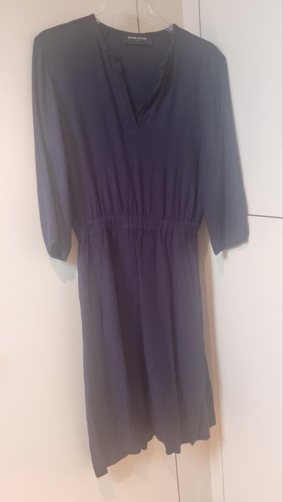 Joline Jolink blauwe jurk, maat M, Blauw, Ophalen of Verzenden, Zo goed als nieuw, Lange mouw