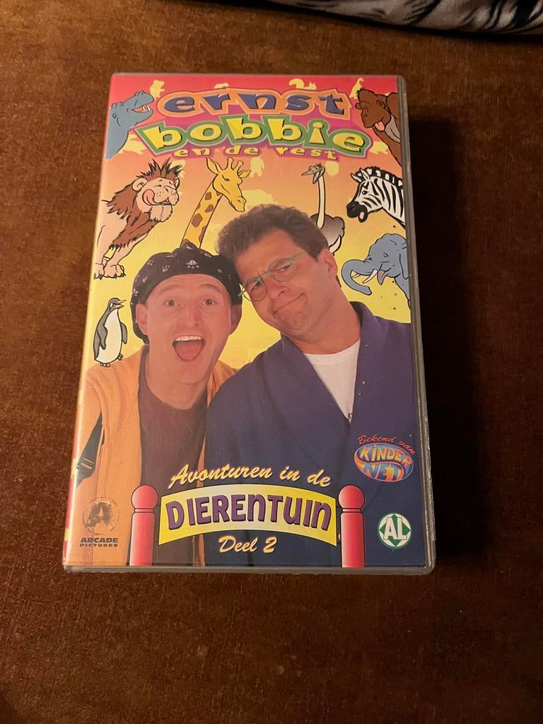 Ernst en Bobbie - Avonturen in de dierentuin (VHS), Gebruikt, Alle leeftijden, Kinderprogramma's en -films, Overige typen