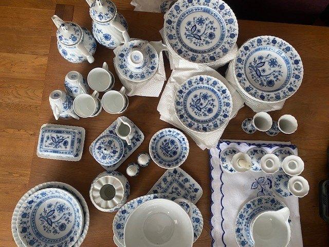 servies compleet 12 delig  echt Kobalt Drache Modell nieuw, Ophalen, Nieuw, Overige stijlen, Porselein