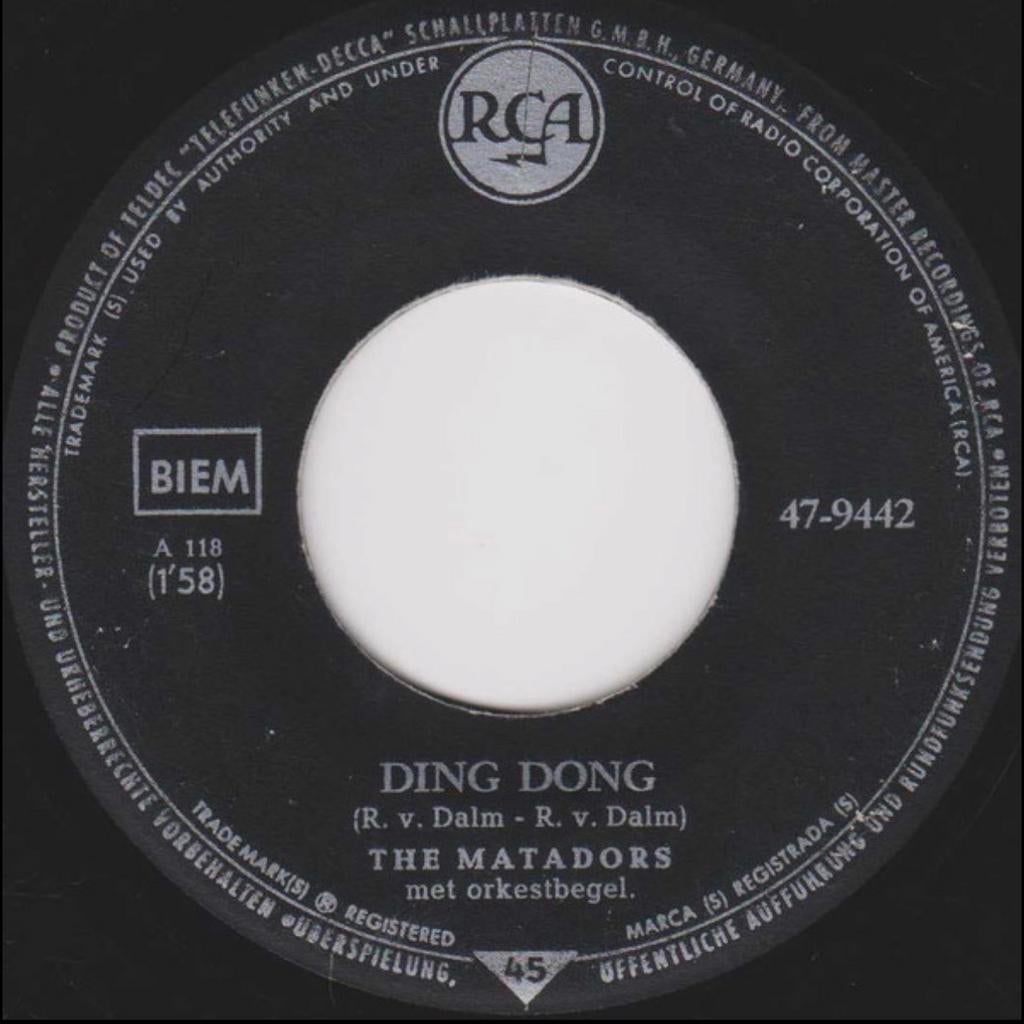 !GEZOCHT! The Matadors - Ding Dong / Ay! Mulata - RCA Single, Gebruikt, 7 inch, Single, Ophalen of Verzenden