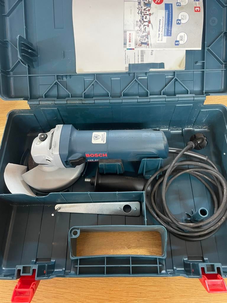 Bosch blauw 125 mm haakse slijper, Doe-het-zelf en Verbouw, Gereedschap | Schuurmachines, Zo goed als nieuw, Overige typen, 600 tot 1200 watt